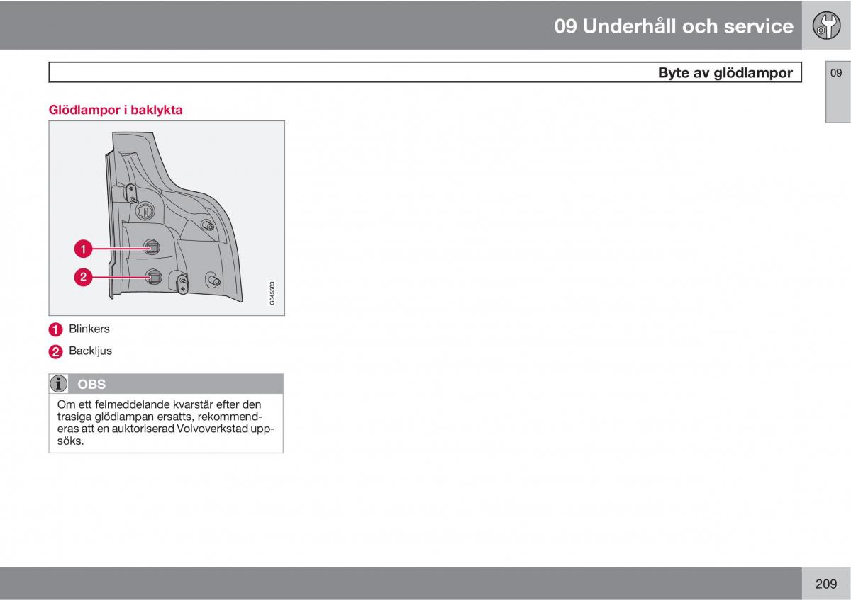 Volvo XC90 I 1 instruktionsbok / page 211