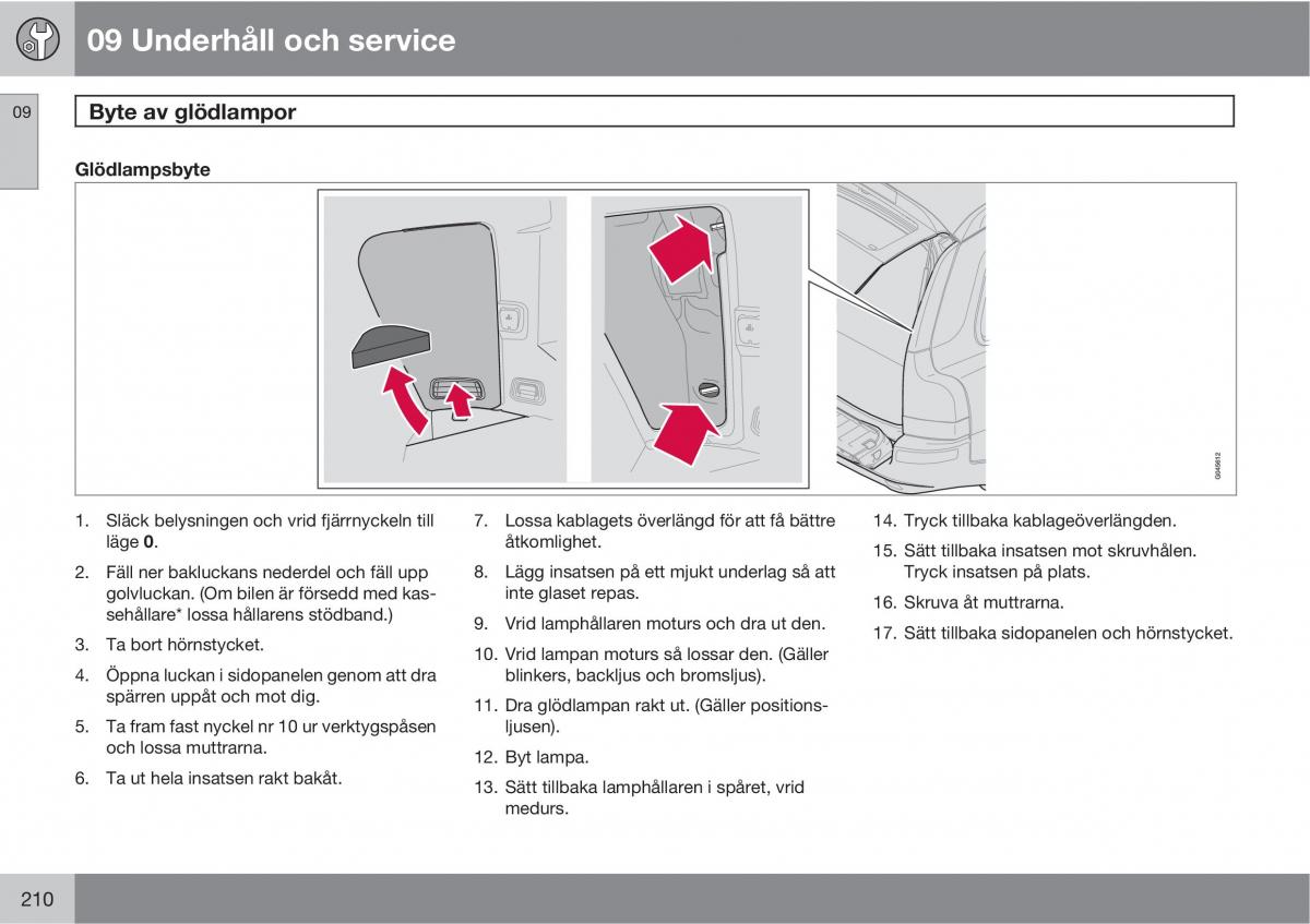 Volvo XC90 I 1 instruktionsbok / page 212