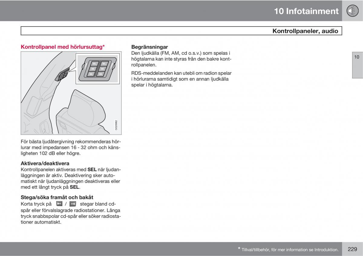 Volvo XC90 I 1 instruktionsbok / page 231