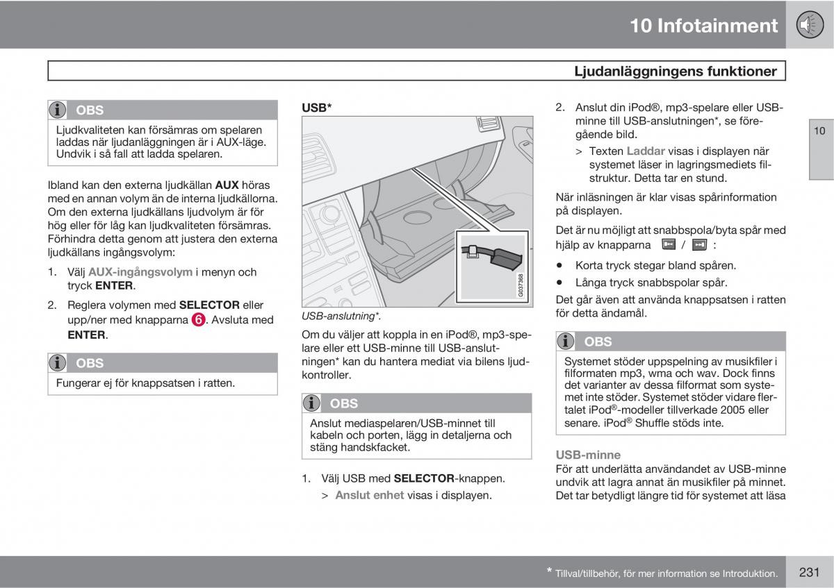 Volvo XC90 I 1 instruktionsbok / page 233