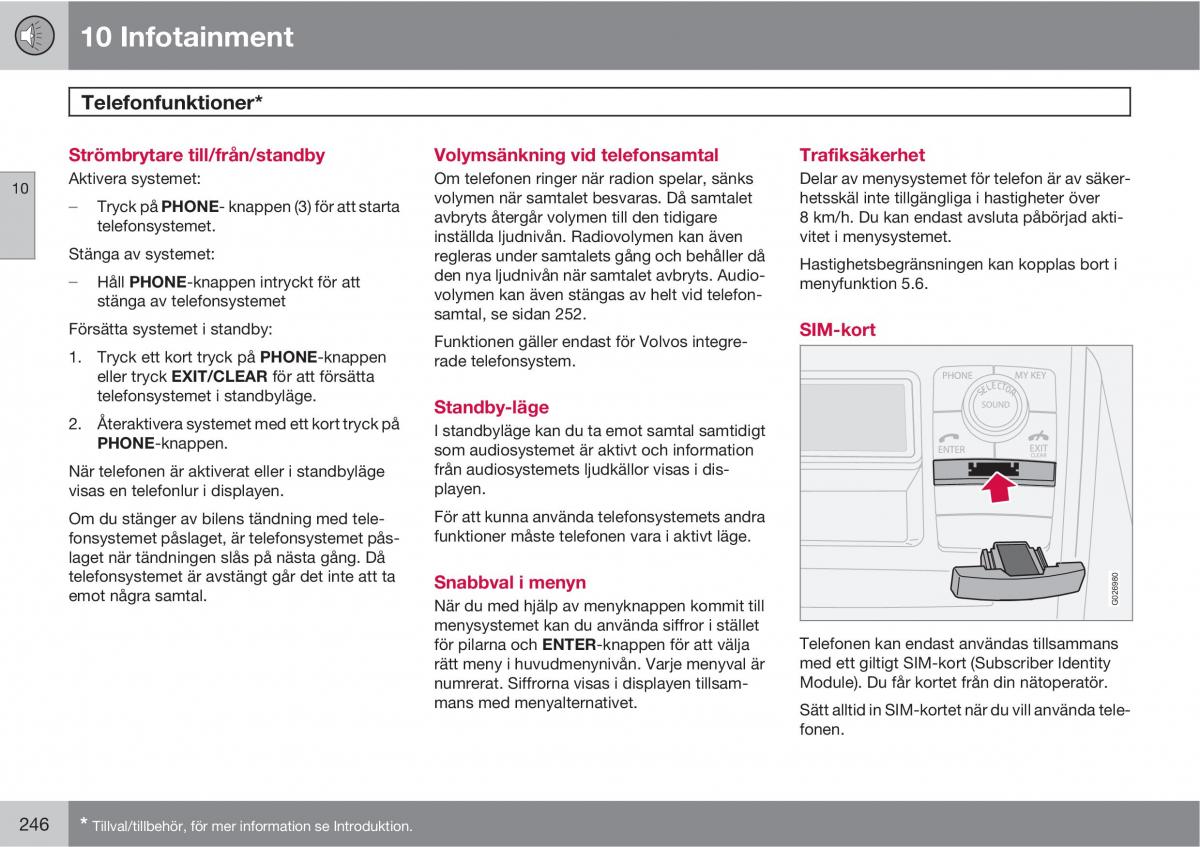 Volvo XC90 I 1 instruktionsbok / page 248