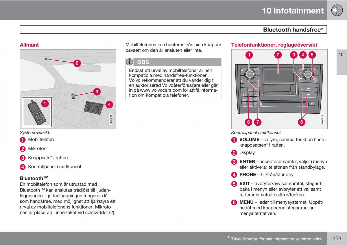 Volvo XC90 I 1 instruktionsbok / page 255