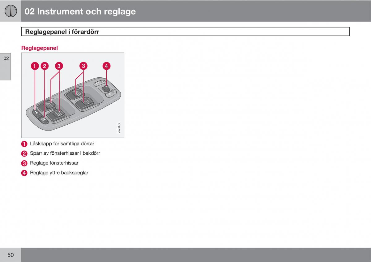 Volvo XC90 I 1 instruktionsbok / page 52