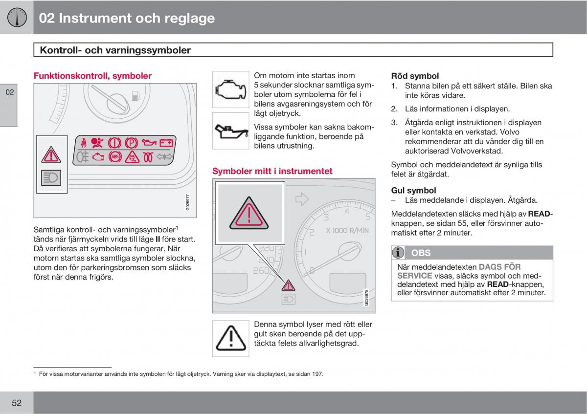 Volvo XC90 I 1 instruktionsbok / page 54