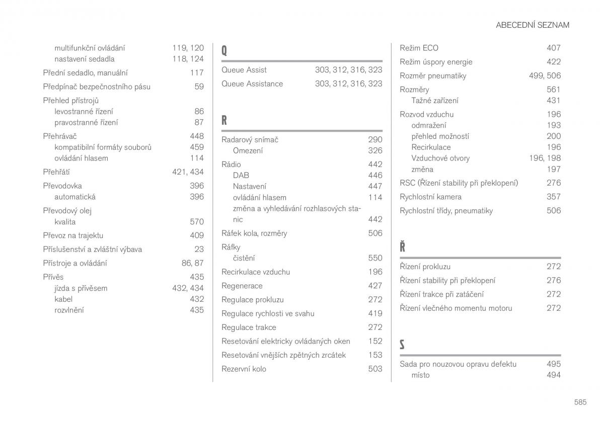 Volvo XC90 II 2 navod k obsludze / page 587