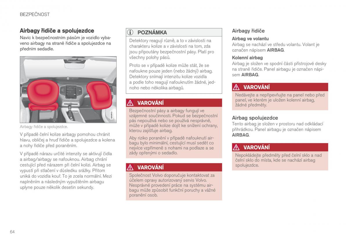 Volvo XC90 II 2 navod k obsludze / page 66