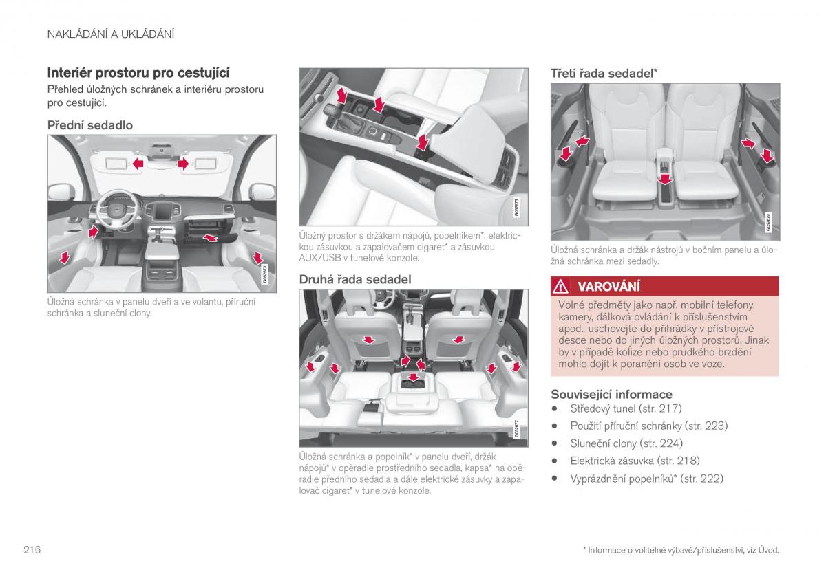 Volvo XC90 II 2 navod k obsludze / page 218