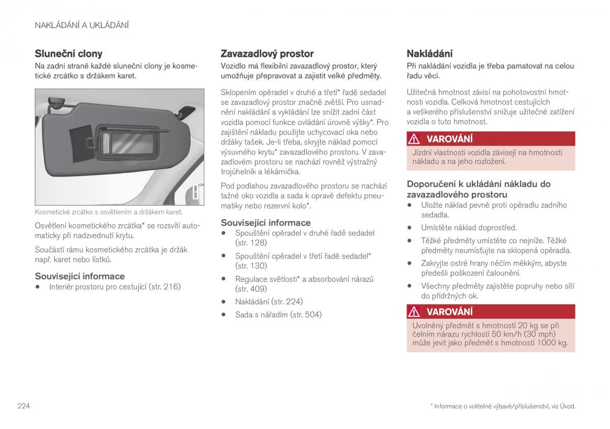 Volvo XC90 II 2 navod k obsludze / page 226