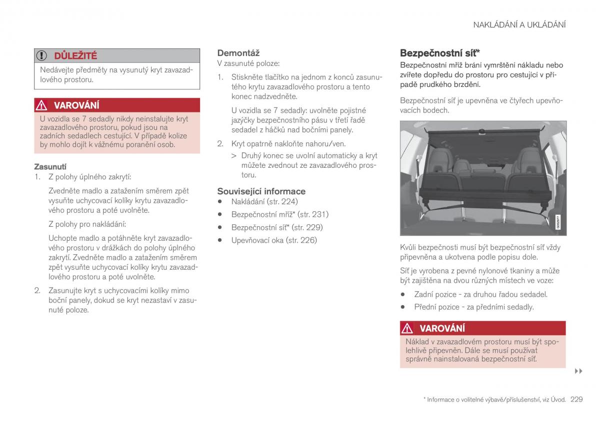 Volvo XC90 II 2 navod k obsludze / page 231