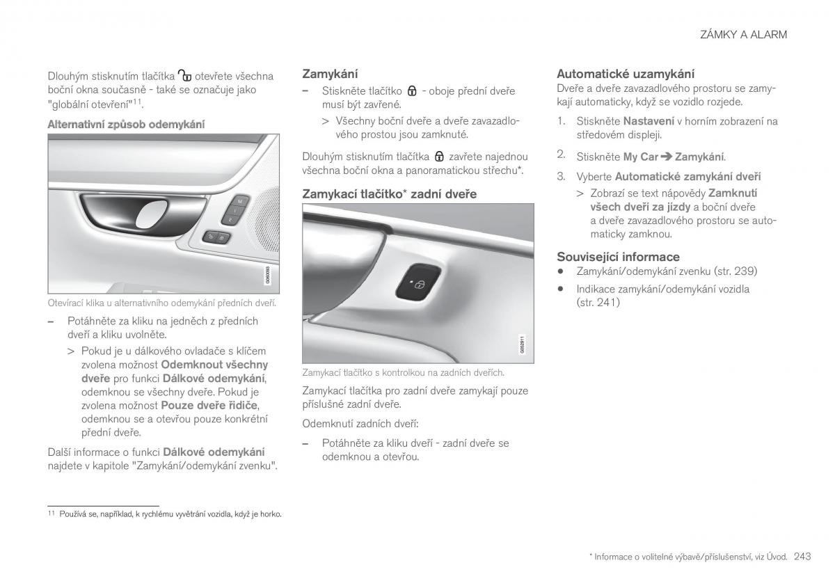 Volvo XC90 II 2 navod k obsludze / page 245