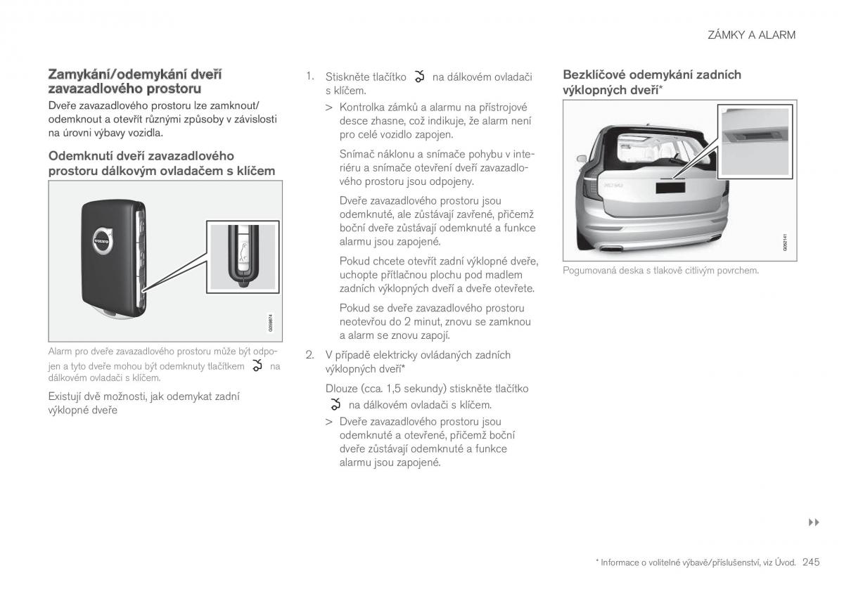 Volvo XC90 II 2 navod k obsludze / page 247