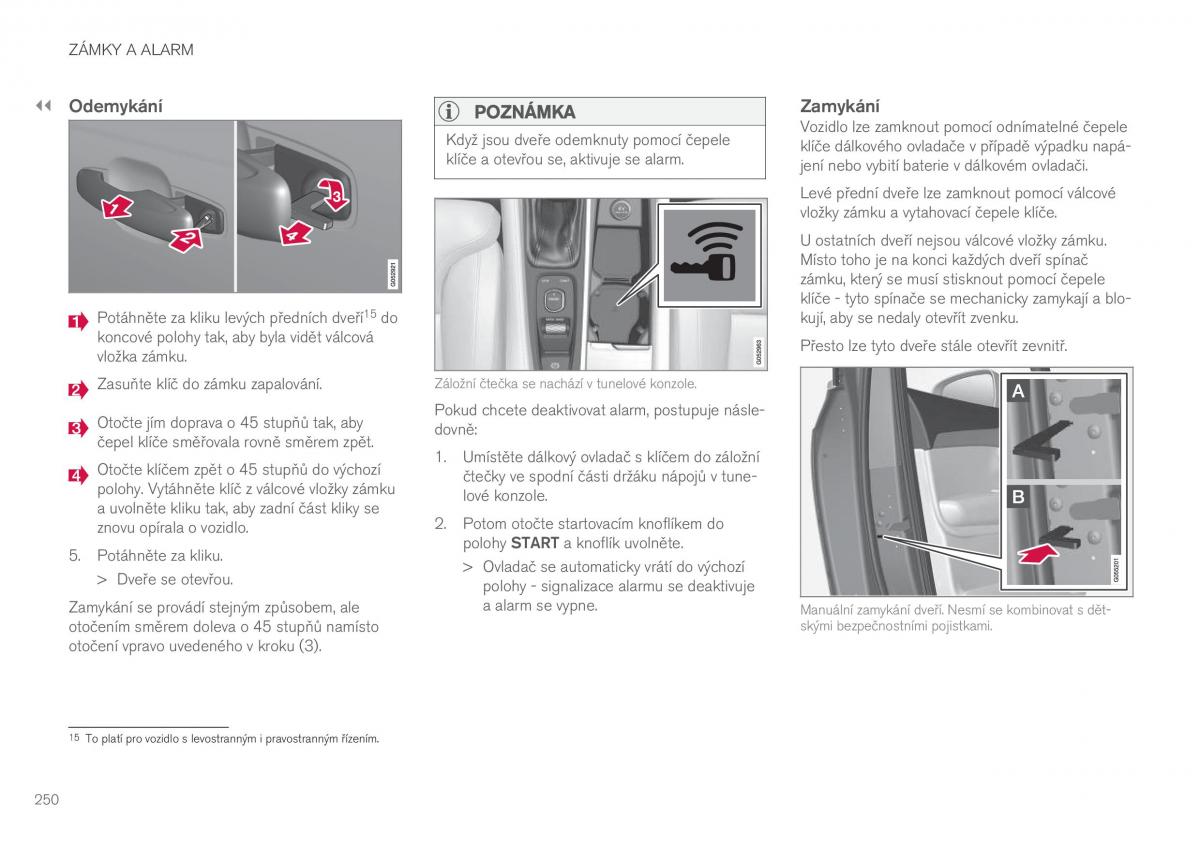 Volvo XC90 II 2 navod k obsludze / page 252