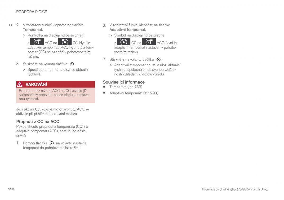 Volvo XC90 II 2 navod k obsludze / page 302