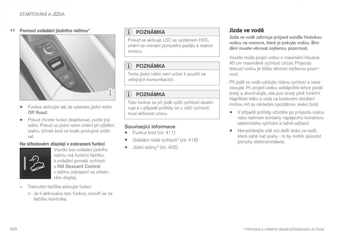 Volvo XC90 II 2 navod k obsludze / page 422