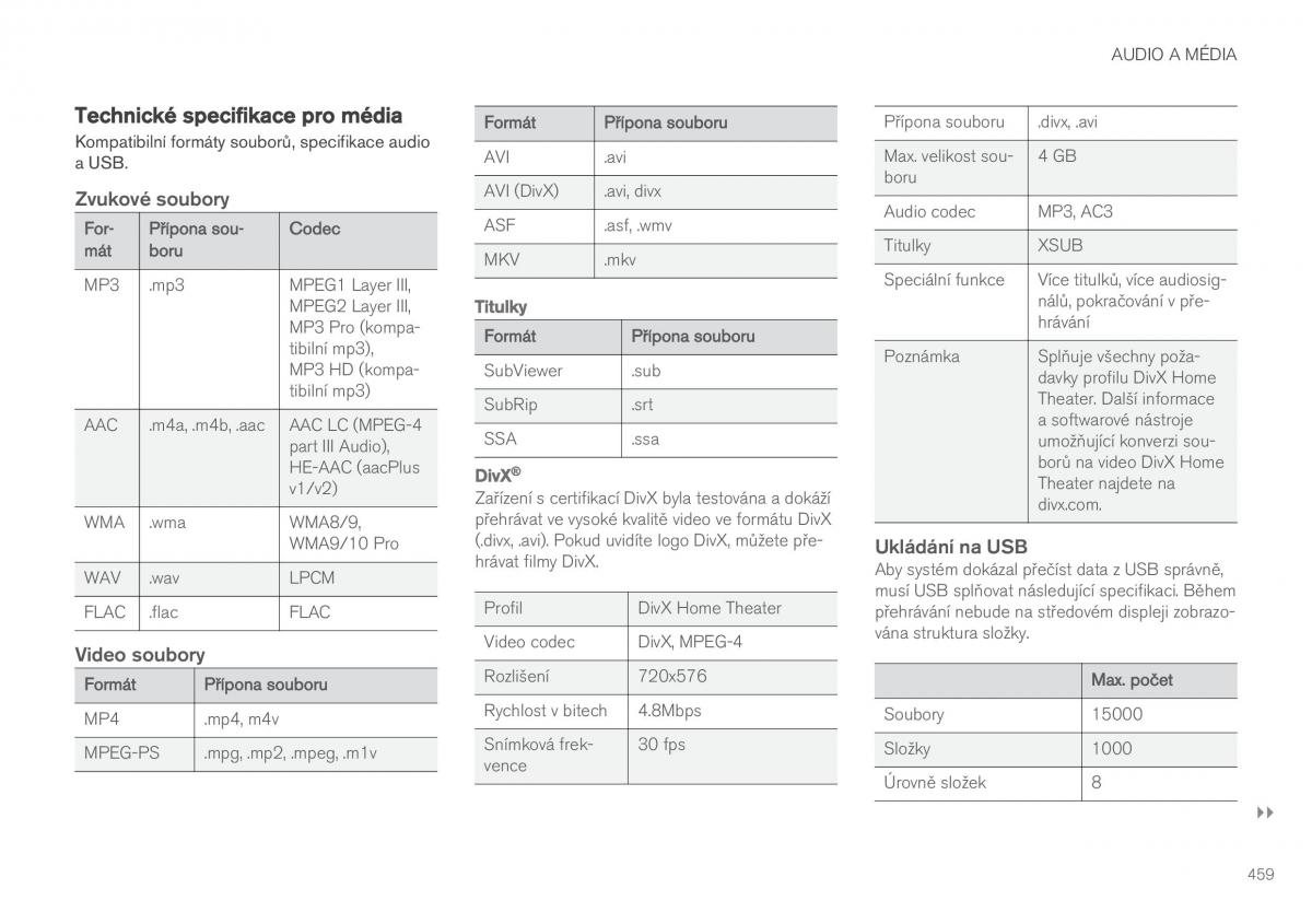 Volvo XC90 II 2 navod k obsludze / page 461