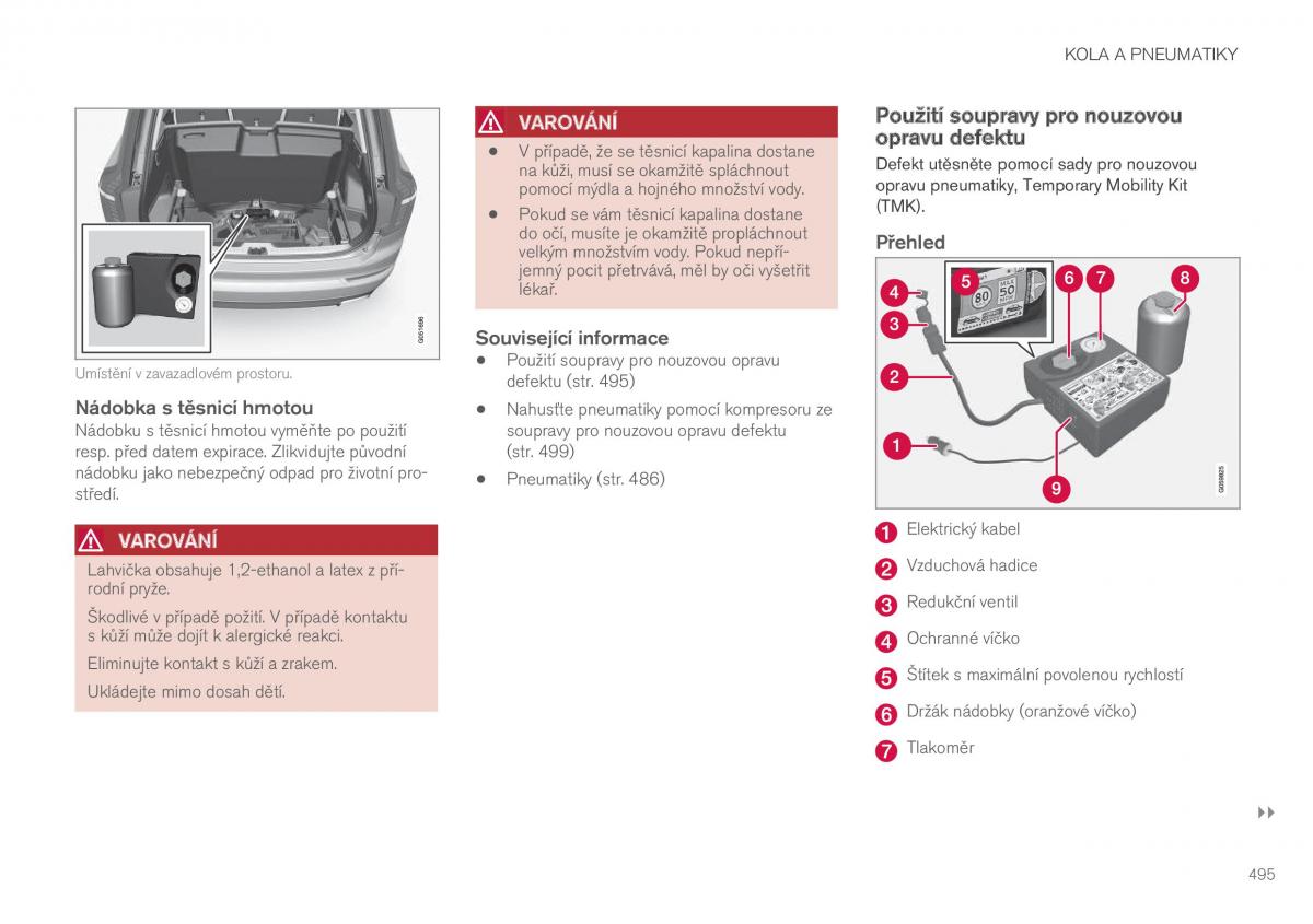 Volvo XC90 II 2 navod k obsludze / page 497