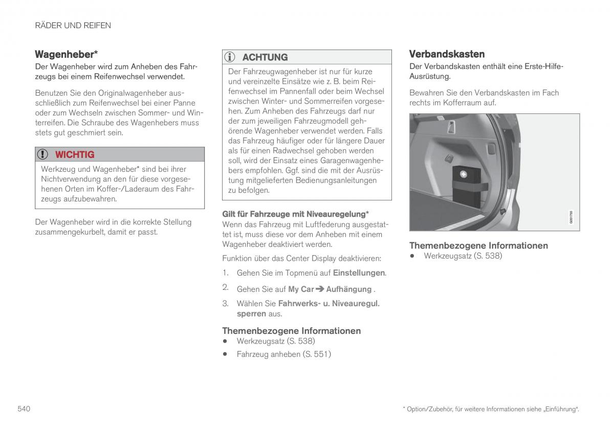 Volvo XC90 II 2 Handbuch / page 542