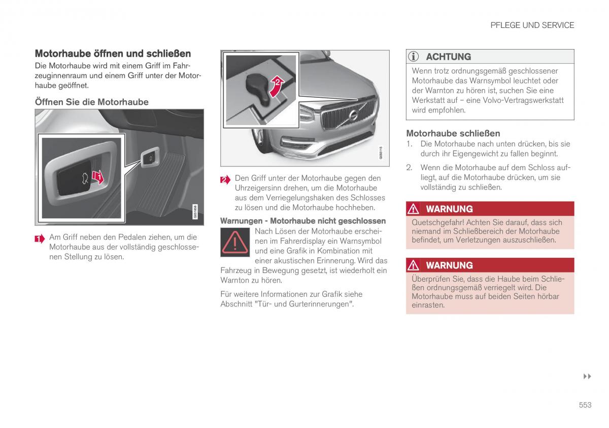 Volvo XC90 II 2 Handbuch / page 555