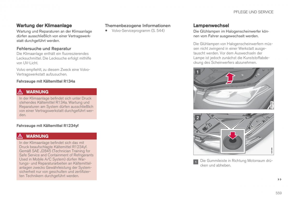 Volvo XC90 II 2 Handbuch / page 561