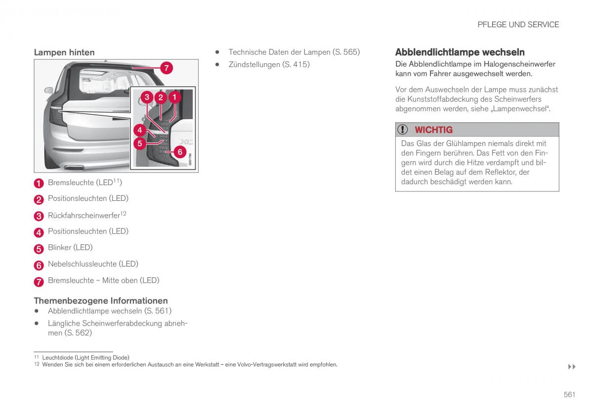 Volvo XC90 II 2 Handbuch / page 563