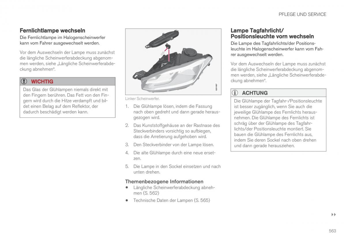 Volvo XC90 II 2 Handbuch / page 565