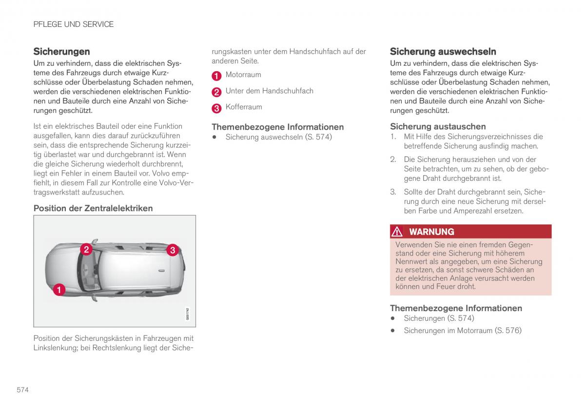 Volvo XC90 II 2 Handbuch / page 576