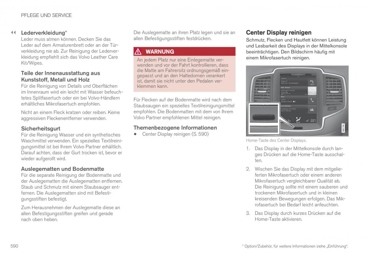 Volvo XC90 II 2 Handbuch / page 592