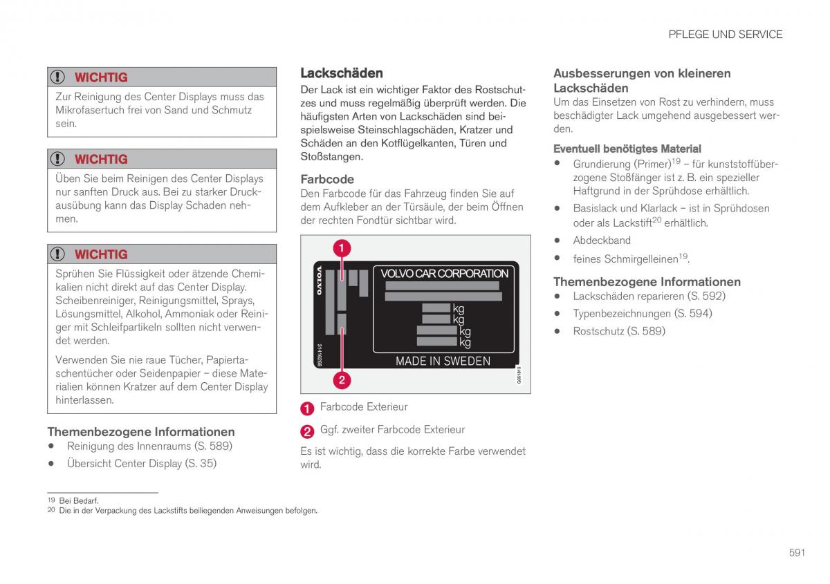 Volvo XC90 II 2 Handbuch / page 593