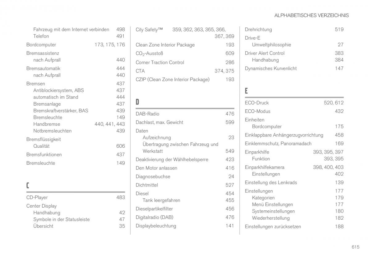 Volvo XC90 II 2 Handbuch / page 617