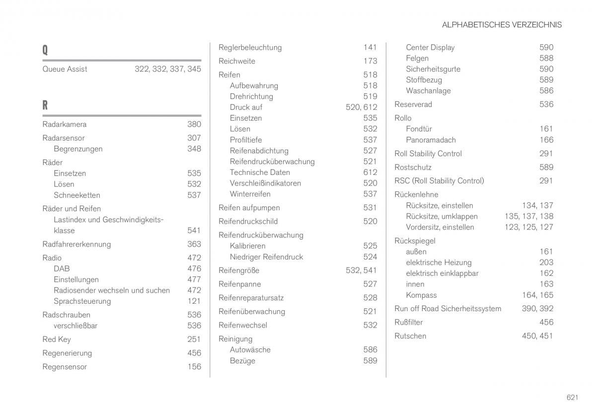 Volvo XC90 II 2 Handbuch / page 623