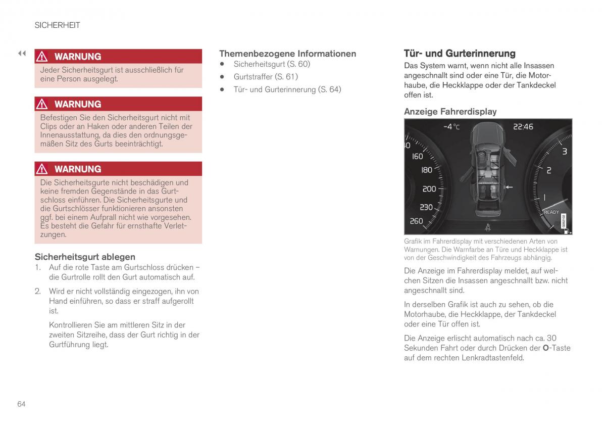 Volvo XC90 II 2 Handbuch / page 66