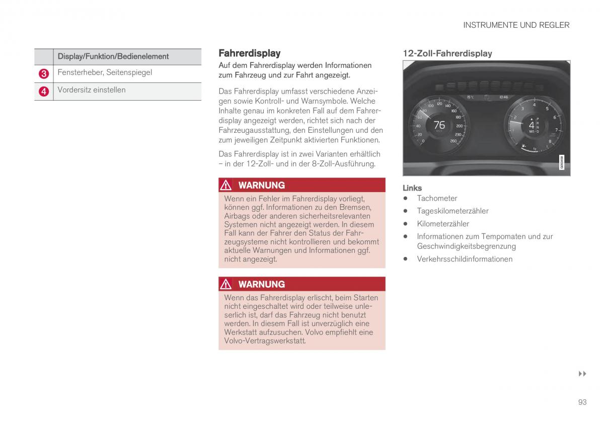 Volvo XC90 II 2 Handbuch / page 95