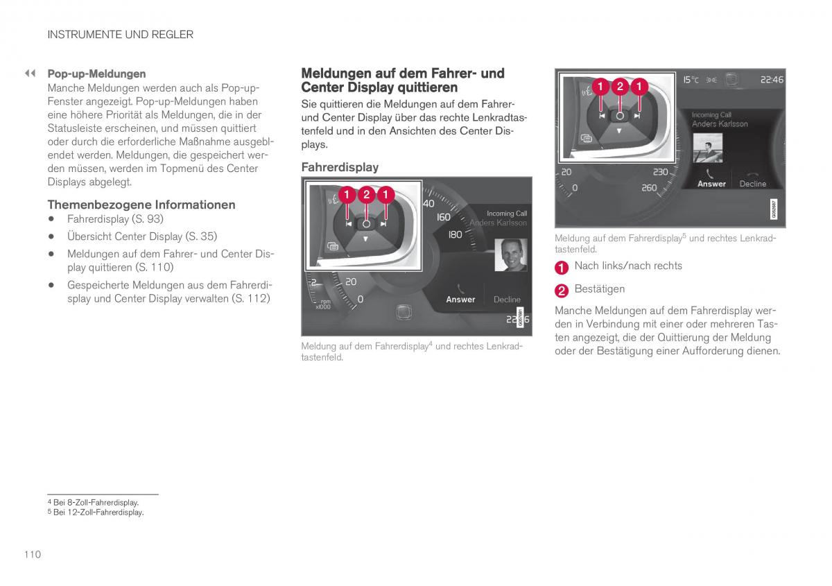 Volvo XC90 II 2 Handbuch / page 112