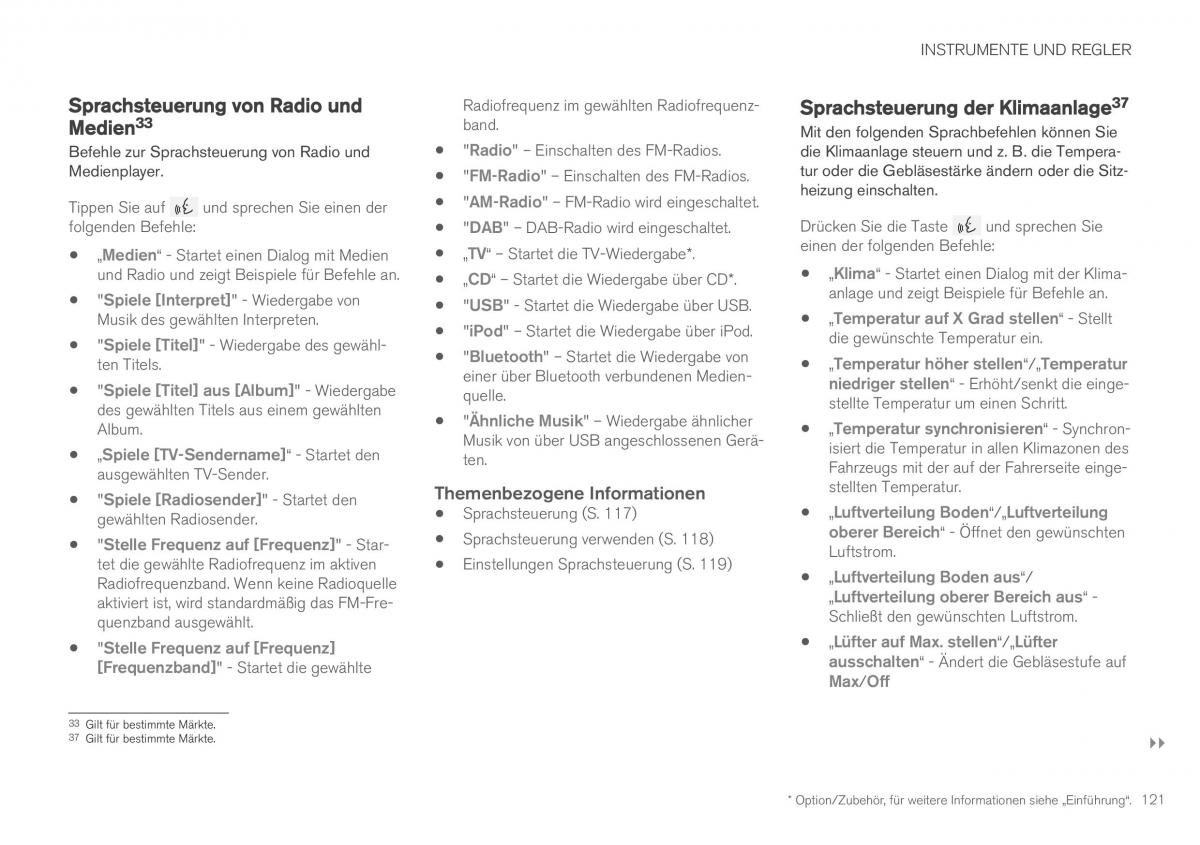 Volvo XC90 II 2 Handbuch / page 123