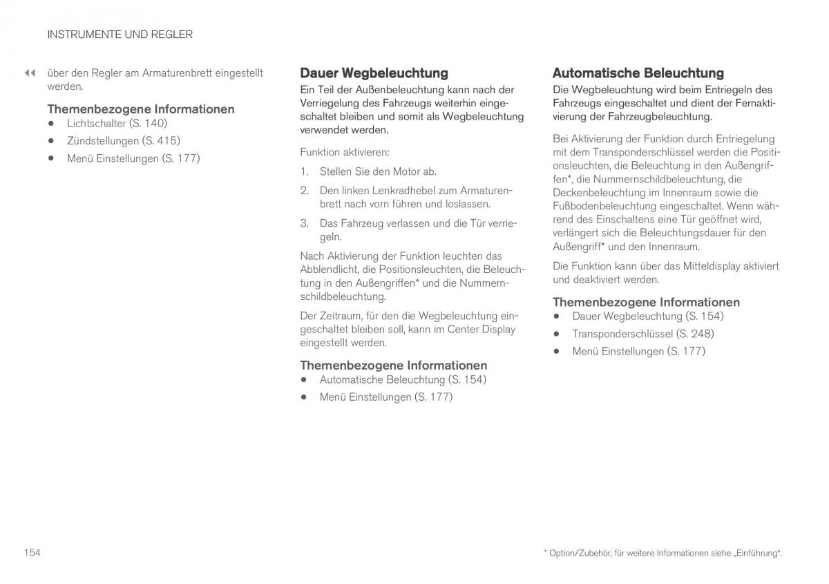 Volvo XC90 II 2 Handbuch / page 156