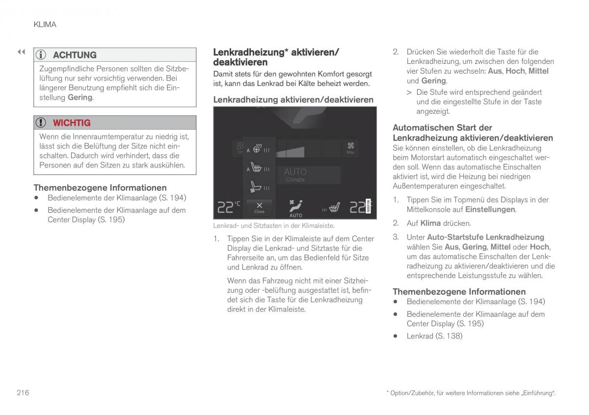 Volvo XC90 II 2 Handbuch / page 218