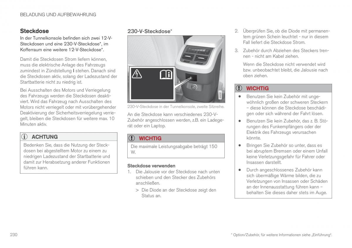 Volvo XC90 II 2 Handbuch / page 232