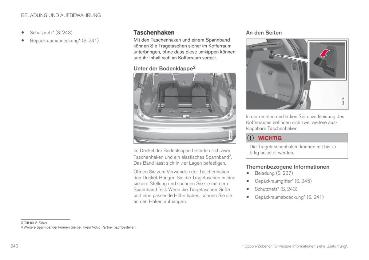 Volvo XC90 II 2 Handbuch / page 242