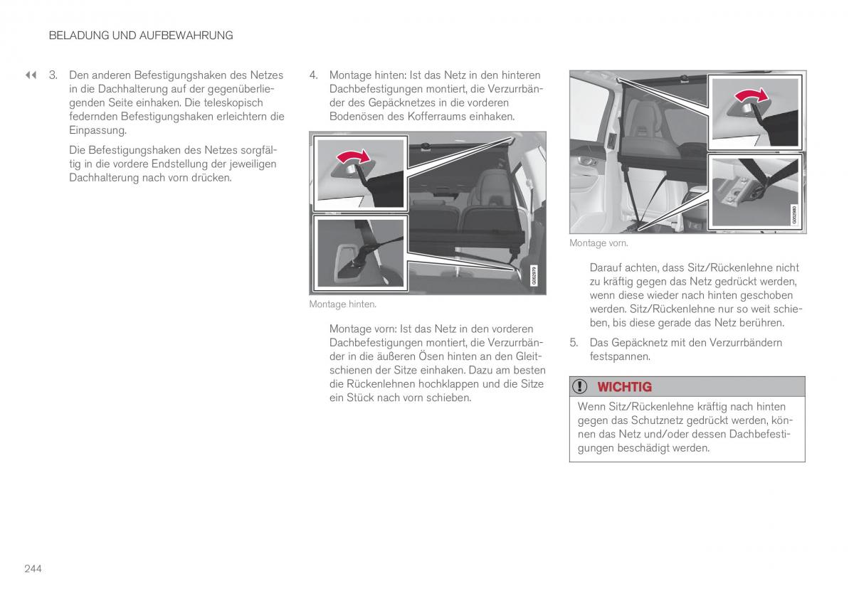 Volvo XC90 II 2 Handbuch / page 246