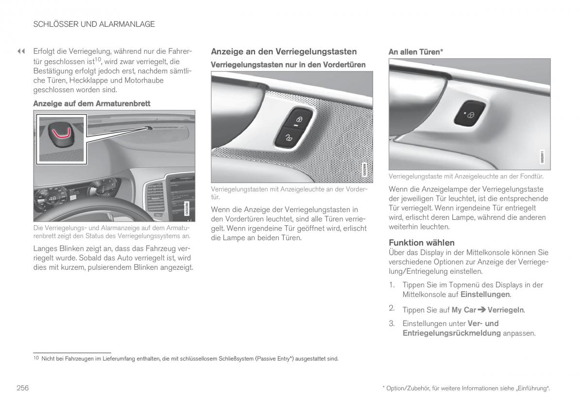 Volvo XC90 II 2 Handbuch / page 258