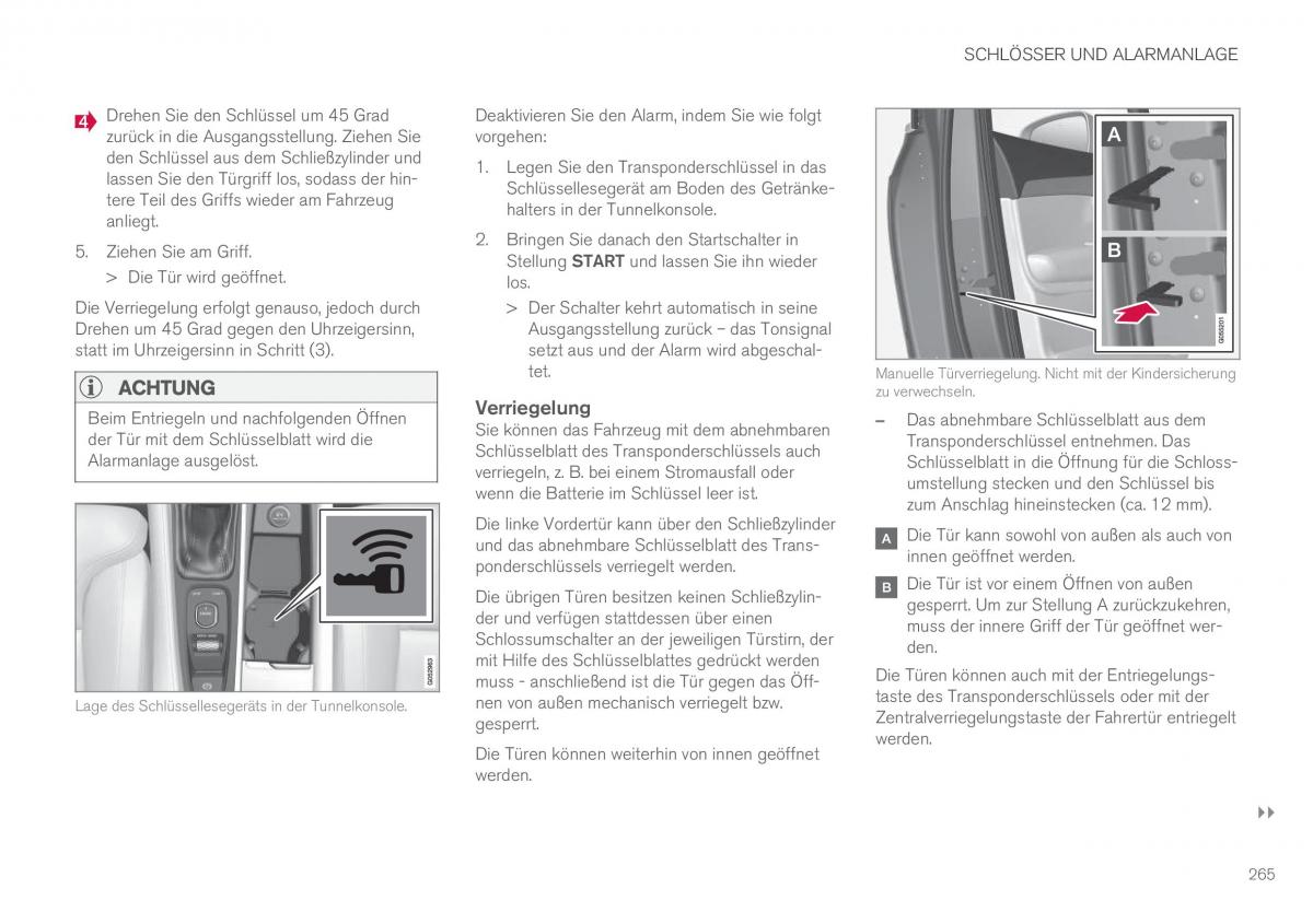 Volvo XC90 II 2 Handbuch / page 267