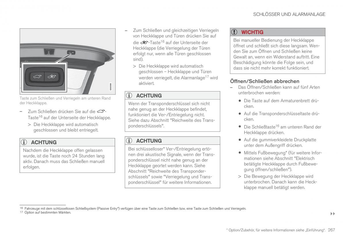 Volvo XC90 II 2 Handbuch / page 269