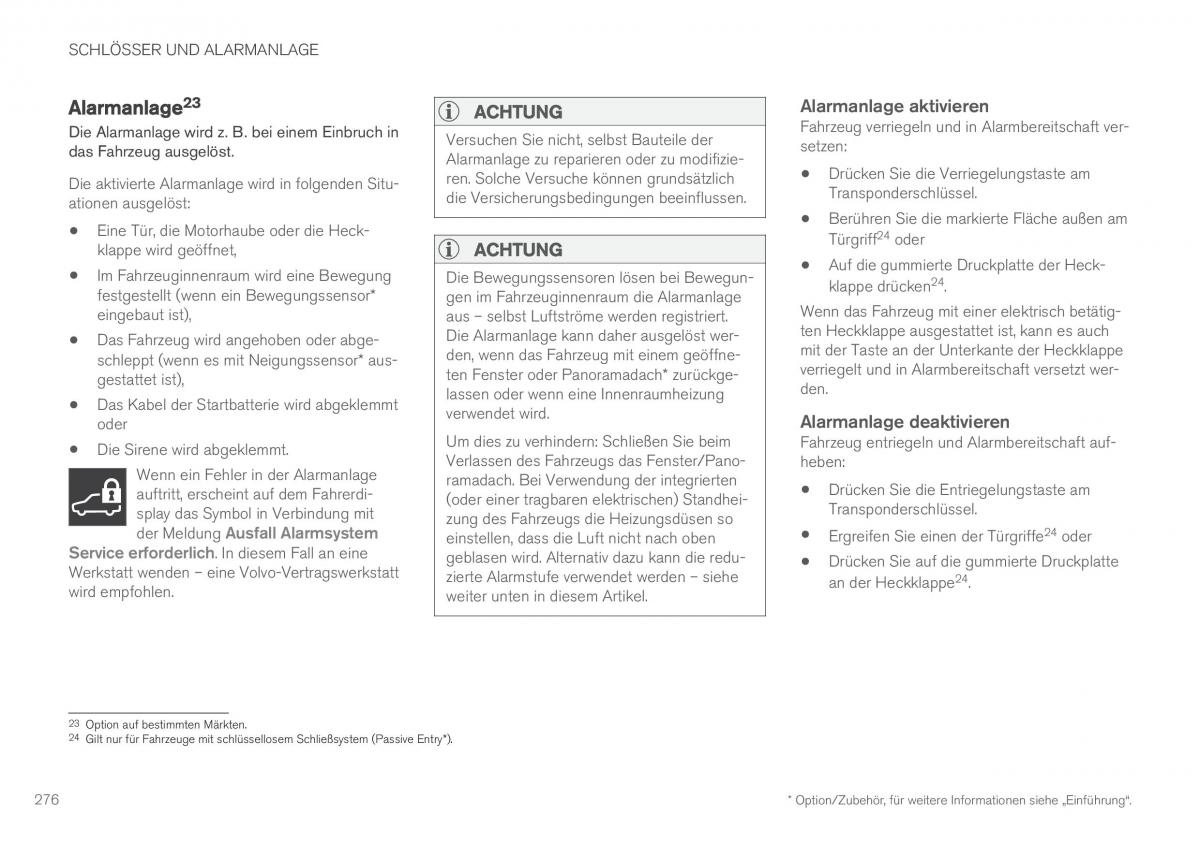 Volvo XC90 II 2 Handbuch / page 278