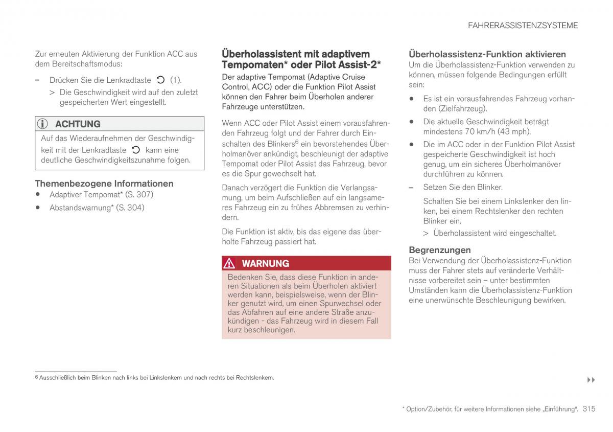 Volvo XC90 II 2 Handbuch / page 317