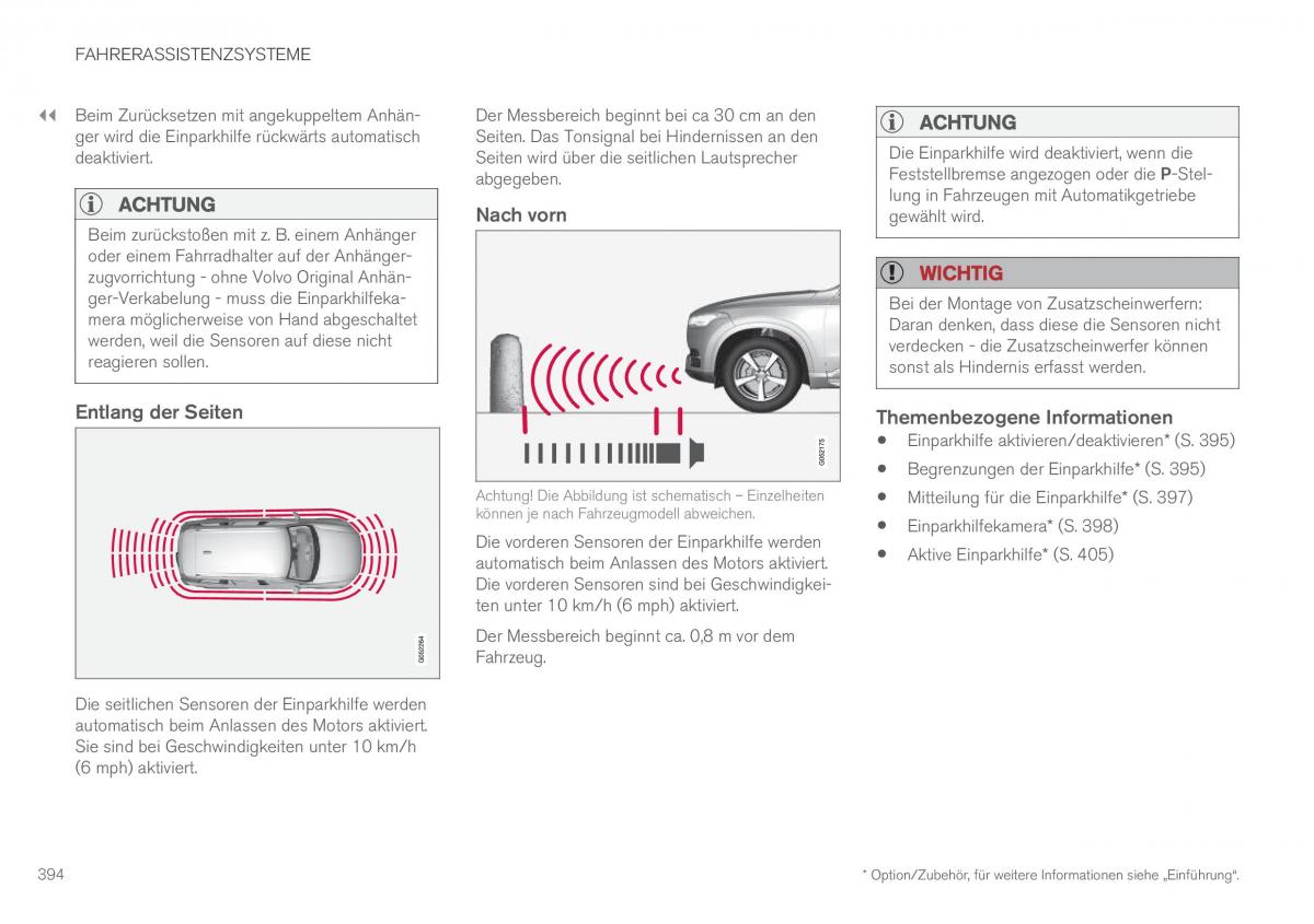 Volvo XC90 II 2 Handbuch / page 396