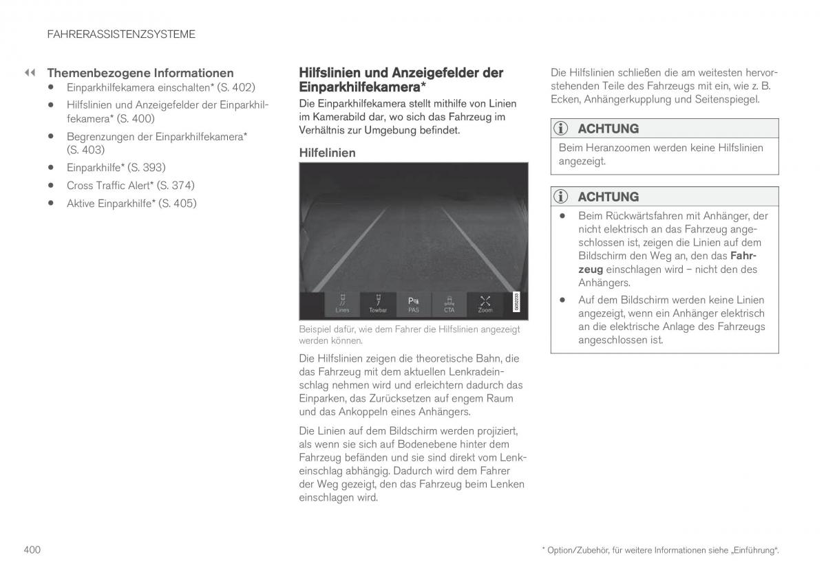 Volvo XC90 II 2 Handbuch / page 402