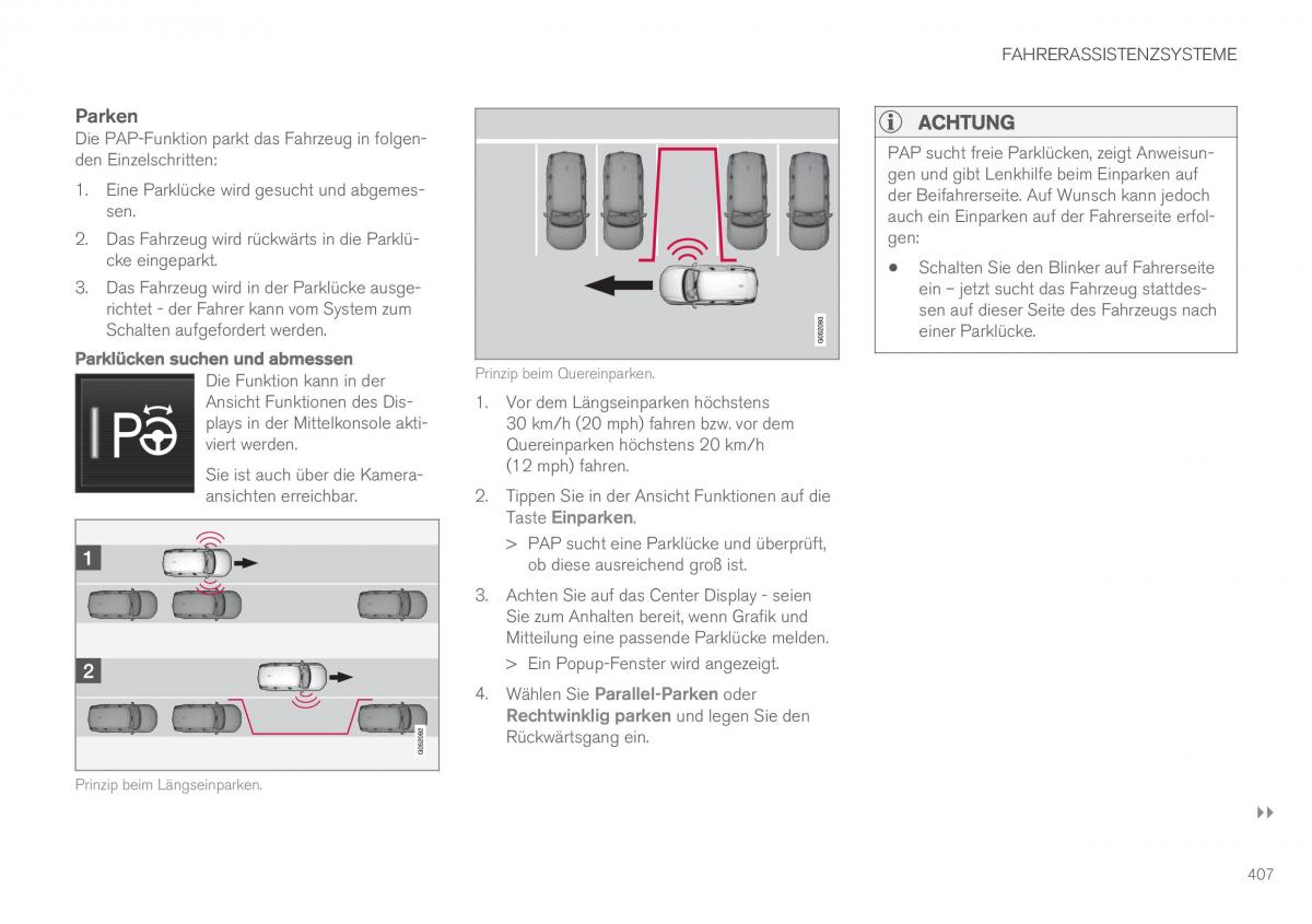 Volvo XC90 II 2 Handbuch / page 409