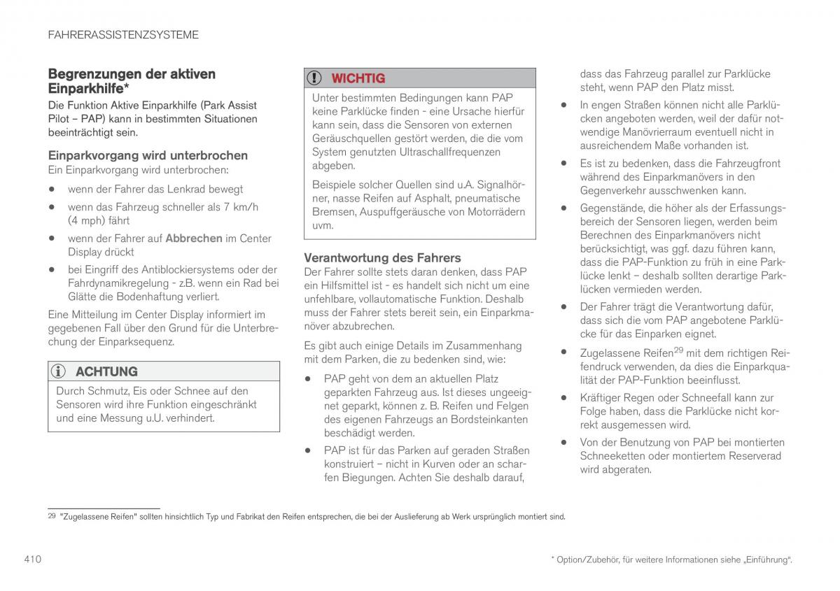 Volvo XC90 II 2 Handbuch / page 412