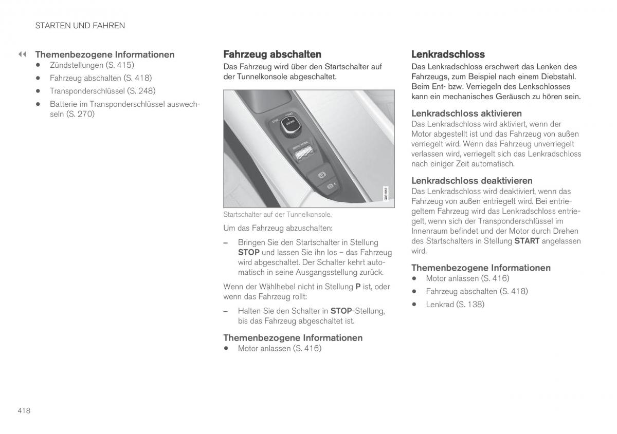 Volvo XC90 II 2 Handbuch / page 420