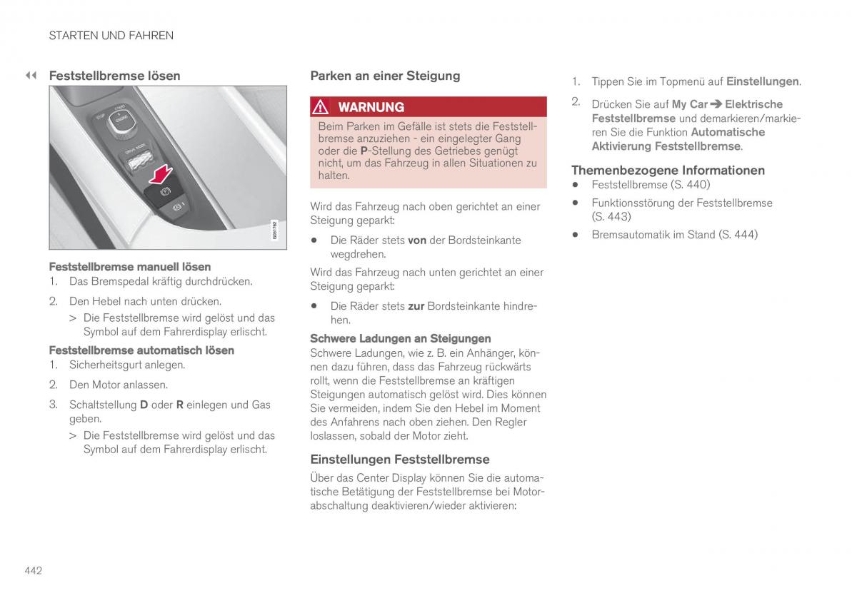 Volvo XC90 II 2 Handbuch / page 444